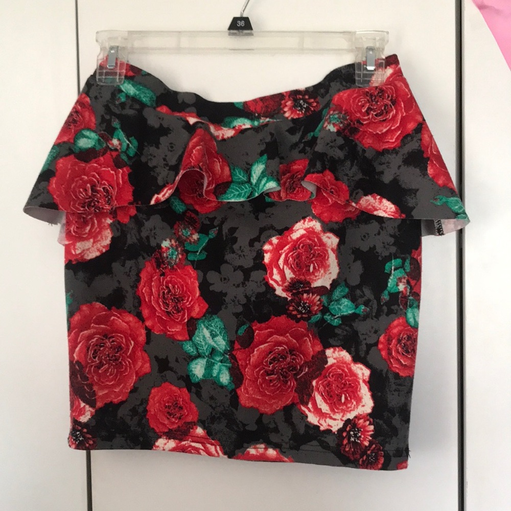 Floral Pencil skirt